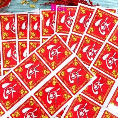 Tem Dán Tết Đa Dạng Hình Tròn Thoi Vuông - Trang Trí Hộp Quà, Bánh, Kẹo, Mứt - Giá Ưu Đãi 15.800₫ - Giá Gốc 19.276₫ 3