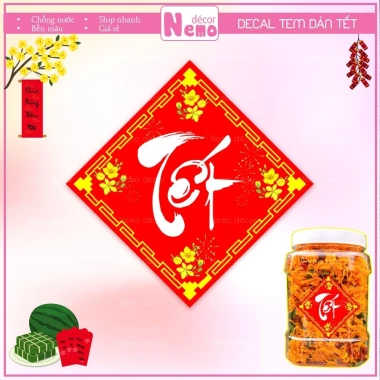Tem Dán Tết Đa Dạng Hình Tròn Thoi Vuông - Trang Trí Hộp Quà, Bánh, Kẹo, Mứt - Giá Ưu Đãi 15.800₫ - Giá Gốc 19.276₫ 8