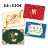 Tem dán Tết trộn 4 mẫu Hình dán giỏ quà bánh kẹo chữ nhật 6,6x9,5cm giá 25.500 VND