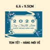 Tem dán Tết trộn 4 mẫu Hình dán giỏ quà bánh kẹo chữ nhật 6,6x9,5cm giá 25.500 VND 4