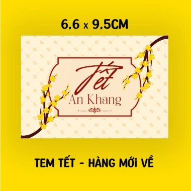 Tem dán Tết trộn 4 mẫu Hình dán giỏ quà bánh kẹo chữ nhật 6,6x9,5cm giá 25.500 VND 5 Tem dán Tết trộn 4 mẫu Hình dán giỏ quà bánh kẹo chữ nhật 6,6x9,5cm giá 25.500 VND 5