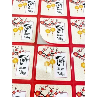 Tem dán Tết Việt Sum Vầy - Bộ 100 miếng, Giá chỉ 29.000₫ giảm từ 35.380₫
