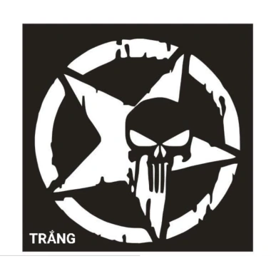 Tem decal ngôi sao - Dán nắp capo, nóc xe, lốp dự phòng, cá tính 77.000đ