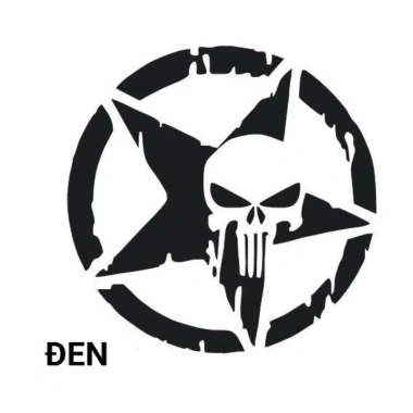 Tem decal ngôi sao - Dán nắp capo, nóc xe, lốp dự phòng, cá tính 77.000đ