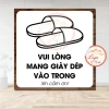 Tem Decal Nhắc Nhở Mang Giày Dép Trong Nhà – Không Cần Tháo, Chống Nước, Giá 15.000đ 2