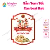 Tem Giấy Bóng Sticker Dán Tết intemgiare – Hạt Granola Macca Hạnh Nhân Óc Chó Ngũ Cốc 18.000đ 6