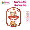 Tem Giấy Bóng Sticker Dán Tết intemgiare – Hạt Granola Macca Hạnh Nhân Óc Chó Ngũ Cốc 18.000đ 10
