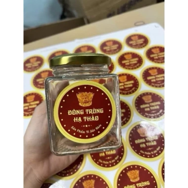 Tem Giấy Đông Trùng Hạ Thảo Sang Trọng - Đẹp, Chất Lượng, Giá 29.000 VNĐ