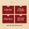 Tem khô gà, heo, bò, trâu gác bếp - Giá chỉ 25.000, tem Tết