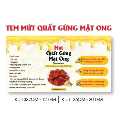 Tem Mứt Quất Gừng Mật Ong - Hương vị Tết thơm ngon, giá chỉ 29.000đ