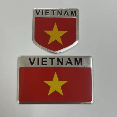 Tem Nhôm Cờ Việt Nam và Quốc Tế Dán Ô Tô Xe Máy Giá 31.200đ Dễ Dán Bền Màu 6