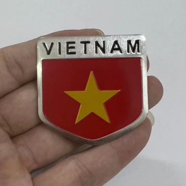 Tem Nhôm Cờ Việt Nam và Quốc Tế Dán Ô Tô Xe Máy Giá 31.200đ Dễ Dán Bền Màu 8