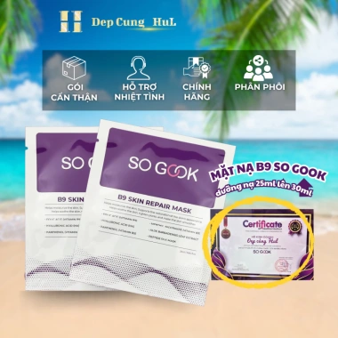 TEM QR CTY Mặt nạ B9 Miếng Lẻ So Gook cấp ẩm phục hồi - Mua 2 hộp tặng quà 91.000đ
