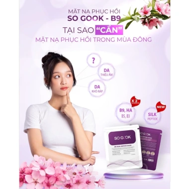 TEM QR CTY Mặt nạ B9 Miếng Lẻ So Gook cấp ẩm phục hồi - Mua 2 hộp tặng quà 91.000đ