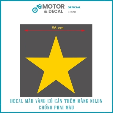 Tem Sao Vàng 3 Lớp Chống Nước, Chống Phai Màu - Dán Trang Trí Ô Tô Giá 30.000 3