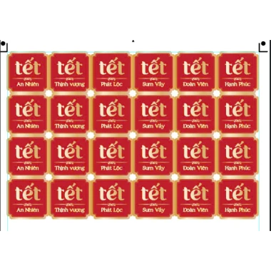 Tem Sticker Thank you - Tem niêm phong, tem cảm ơn, tem nhãn Tết, giá chỉ 10.000đ 7