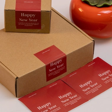 Tem Tết 2.026 Sticker Happy New Year 5x8cm - 50 tem/xấp Giá chỉ 23.000đ