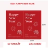 Tem Tết 2.026 Sticker Happy New Year 5x8cm - 50 tem/xấp Giá chỉ 23.000đ 2