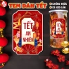 Tem Tết An Nhiên Sang Trọng Decal Chống Nước Đỏ Dọc Hoa Sen Cá Chép Dán Hộp Quà Tặng - Giá 21.500đ