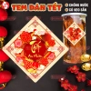 Tem Tết Cá Chép Hình Thoi Vàng - Decal Chữ Tết, Dán Hũ Quà, Chống Nước, Keo Sẵn - 21.5k