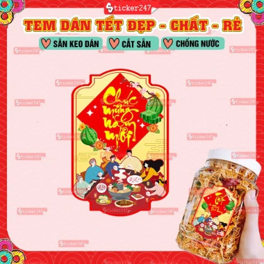 Tem Tết Chúc Mừng Năm Mới Hình Dọc Đong Đầy - Decal Dán Trang Trí Giỏ Quà, Bánh Mứt, Khô Tết, Giá 12.429 VND 10 Tem Tết Chúc Mừng Năm Mới Hình Dọc Đong Đầy - Decal Dán Trang Trí Giỏ Quà, Bánh Mứt, Khô Tết, Giá 12.429 VND 10