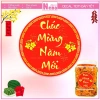 Tem Tết Chúc Mừng Năm Mới Hình Tròn - Decal Dán Trang Trí Hộp Quà, Bánh, Kẹo, Mứt - 15.800 VND 2