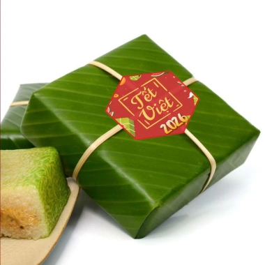 Tem Tết đa dạng dán hộp quà, bánh chưng, dưa hấu, hũ mứt, lọ hạt - Giá 19.680₫
