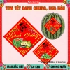 Tem Tết Dán Bánh Chưng, Bánh Tét Dưa Hấu Keo – Sticker Hình Thoi 2.026 22.500đ