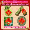 Tem Tết Dán Bánh Chưng Dưa Hấu Bưởi Sticker Hình Thoi 2.026 TET82 Giá 21.500