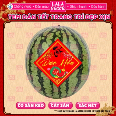 Tem Tết Dán Bánh Chưng Dưa Hấu Bưởi Sticker Hình Thoi 2.026 TET82 Giá 21.500 4
