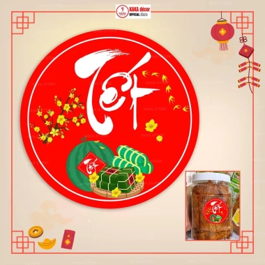 Tem Tết Dán Hộp Quà, Giỏ Quà, Hộp Bánh Kẹo – Decal Trang Trí Sang Trọng, Tươi Sáng, Bền Đẹp, 15.800₫ 2