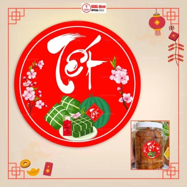 Tem Tết Dán Hộp Quà, Giỏ Quà, Hộp Bánh Kẹo – Decal Trang Trí Sang Trọng, Tươi Sáng, Bền Đẹp, 15.800₫ 4