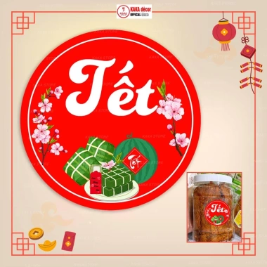 Tem Tết Dán Hộp Quà, Giỏ Quà, Hộp Bánh Kẹo – Decal Trang Trí Sang Trọng, Tươi Sáng, Bền Đẹp, 15.800₫ 8