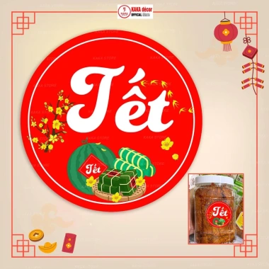 Tem Tết Dán Hộp Quà, Giỏ Quà, Hộp Bánh Kẹo – Decal Trang Trí Sang Trọng, Tươi Sáng, Bền Đẹp, 15.800₫ 10