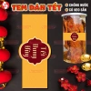 Tem Tết Dán Ngang Vầy Dán Hũ Thủy Tinh, Hộp Bánh Mứt Chống Nước, Keo, 21.500₫ 5