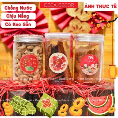 Tem Tết Đong Đầy 2.025 Decal Dán Chống Nước Cắt Sẵn TT14 Trang Trí Tết Độc Đáo