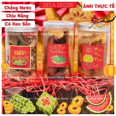 Tem Tết Đong Đầy 2.025 Decal Dán Chống Nước Cắt Sẵn TT14 Trang Trí Tết Độc Đáo