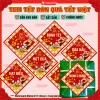 Tem Tết Hình Thoi Dán Bánh Chưng, Decal Tết Dán Hộp Quà, Giá Ưu Đãi 24.500₫