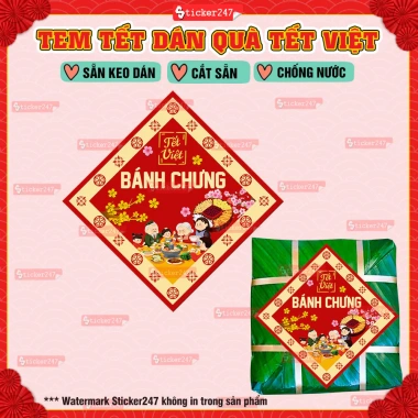 Tem Tết Hình Thoi Dán Bánh Chưng, Decal Tết Dán Hộp Quà, Giá Ưu Đãi 24.500₫ 4 Tem Tết Hình Thoi Dán Bánh Chưng, Decal Tết Dán Hộp Quà, Giá Ưu Đãi 24.500₫ 4