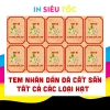 Tem Tết Kraf Hạt Đã Cắt Sẵn Bo Góc - Hạt Điều, Hướng Dương, Bí, Macca Giá 18.000đ 3