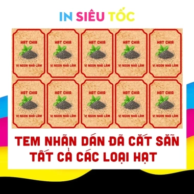Tem Tết Kraf Hạt Đã Cắt Sẵn Bo Góc - Hạt Điều, Hướng Dương, Bí, Macca Giá 18.000đ 4