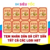 Tem Tết Kraf Hạt Đã Cắt Sẵn Bo Góc - Hạt Điều, Hướng Dương, Bí, Macca Giá 18.000đ 5