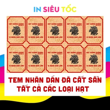 Tem Tết Kraf Hạt Đã Cắt Sẵn Bo Góc - Hạt Điều, Hướng Dương, Bí, Macca Giá 18.000đ 10