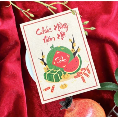 Tem Tết Kraft Decal dán Hoạ tiết - Giá gốc 21.960, giảm còn 18.000, chất liệu bền 4 Tem Tết Kraft Decal dán Hoạ tiết - Giá gốc 21.960, giảm còn 18.000, chất liệu bền 4
