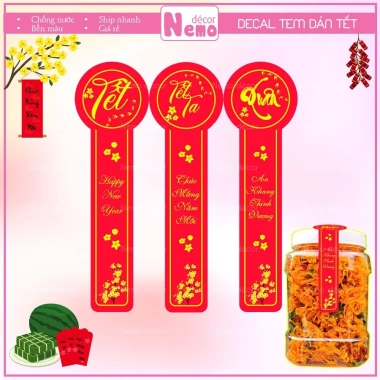 Tem Tết Niêm Phong Hoạ Tiết Xuân 2.024 - Dán Chúc Mừng Năm Mới, Giá chỉ 21.500đ