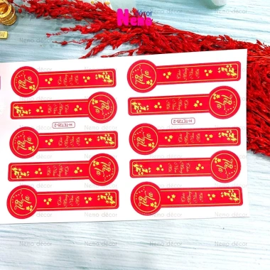 Tem Tết Niêm Phong Hoạ Tiết Xuân 2.024 - Dán Chúc Mừng Năm Mới, Giá chỉ 21.500đ