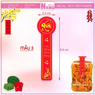 Tem Tết Niêm Phong Hoạ Tiết Xuân 2.024 - Dán Chúc Mừng Năm Mới, Giá chỉ 21.500đ