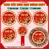Tem Tết Việt Niêm Phong Hũ PET và Thủy Tinh - Decal Sang Dán Mứt, Bánh Kẹo, Hạt Dinh Dưỡng, Khô Bò Chống Nước - 12.5k