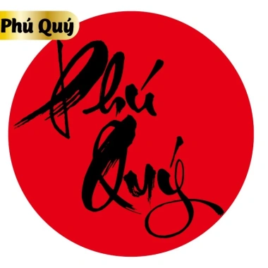 Tem thư pháp 9cm chữ Phúc Lộc Thọ - Trang trí Tết, quà tặng giỏ, giá chỉ 2.000₫