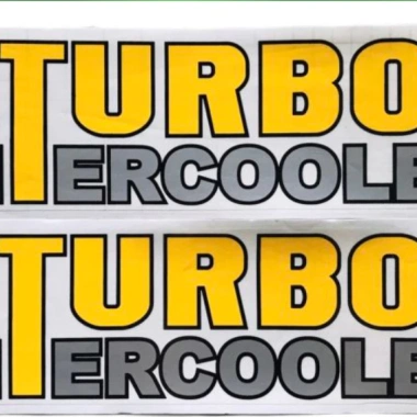 Tem xe tải Turbo Intercooler - Tem dán Howo, đầu kéo chống nắng mưa, giảm giá 20%